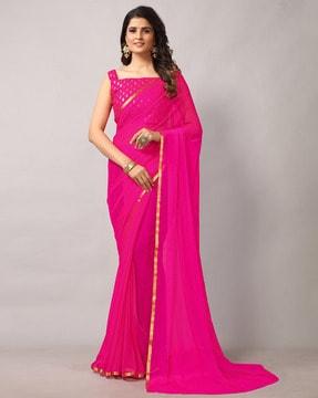 solid traditional saree