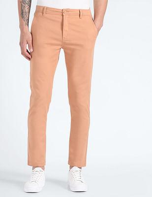 solid twill trousers