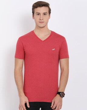 solid v-neck t-shirt