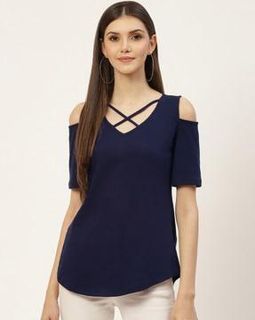 solid v-neck t-shirt