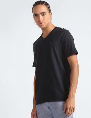 solid v-neck t-shirt