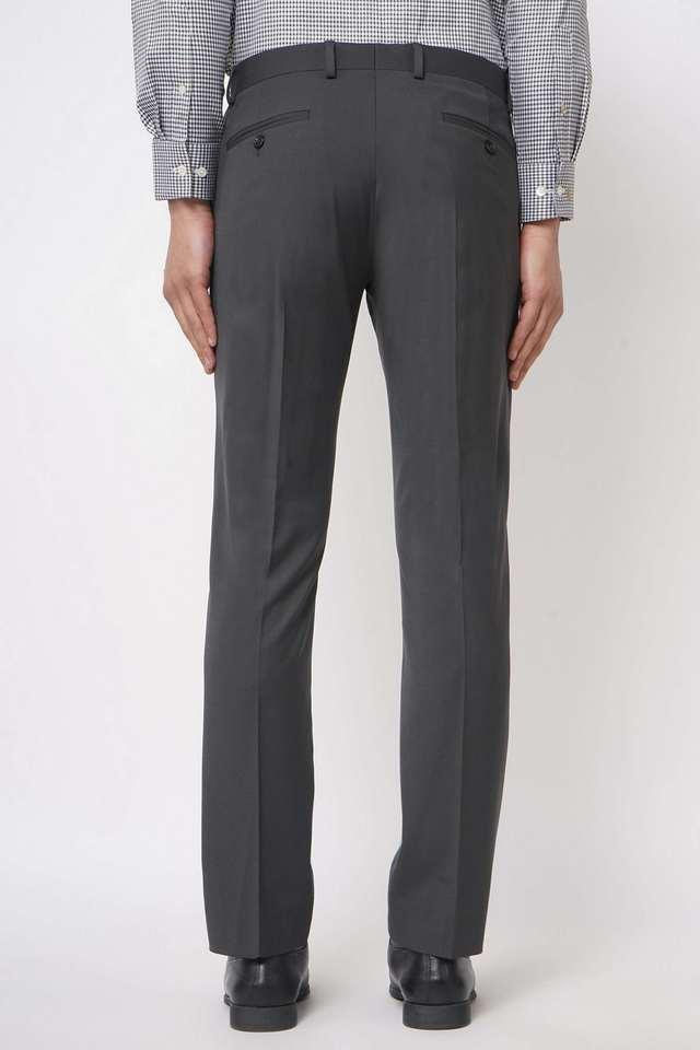 solid viscose slim fit mens formal trousers