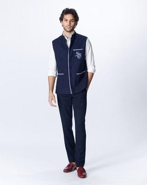 solid waistcoat with back vents