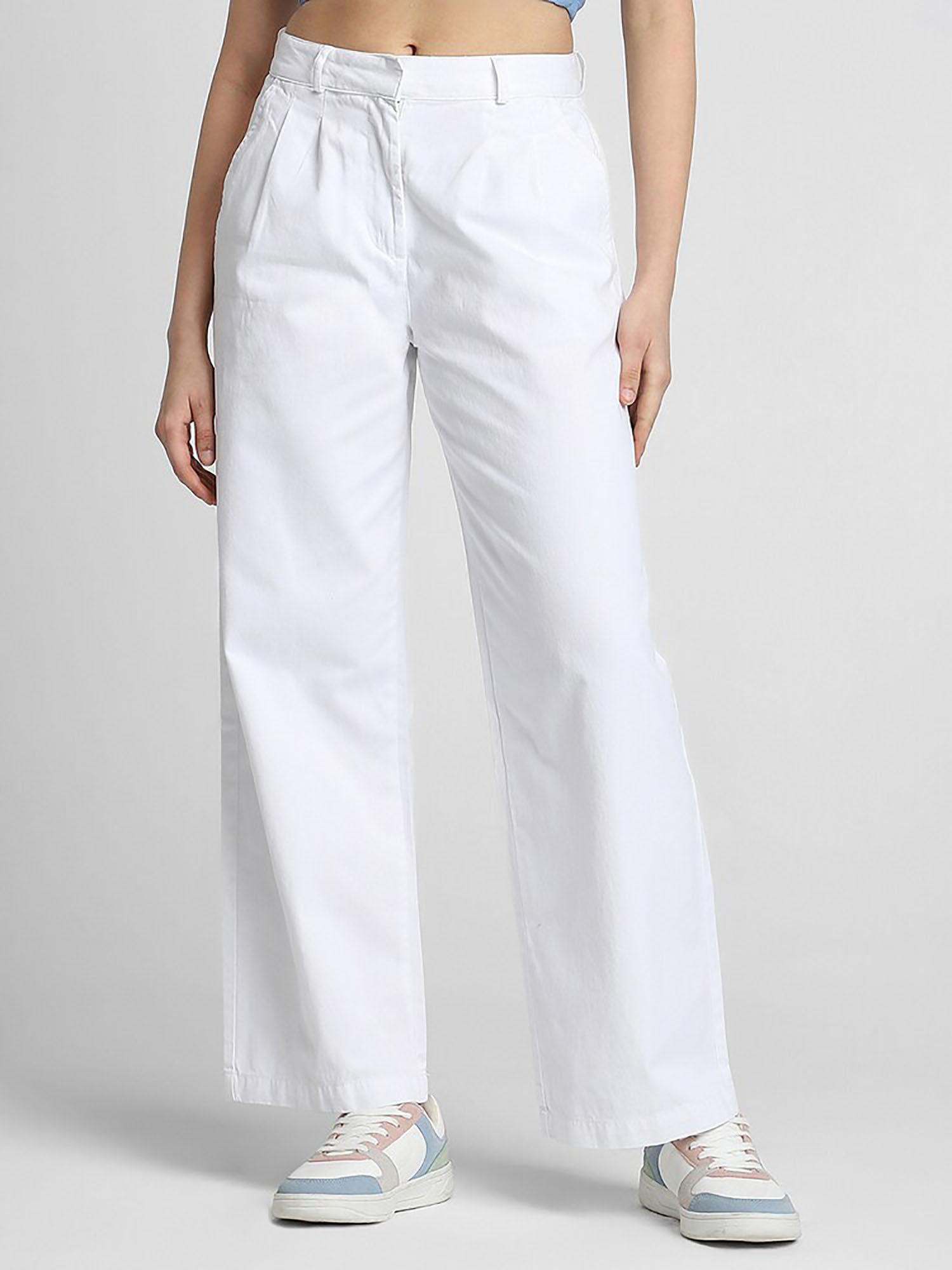 solid white pant