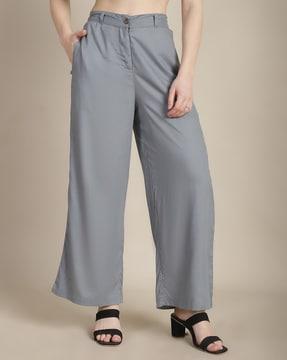 solid wide leg palazzos