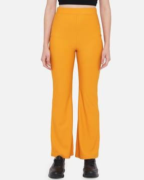 solid wide leg pant