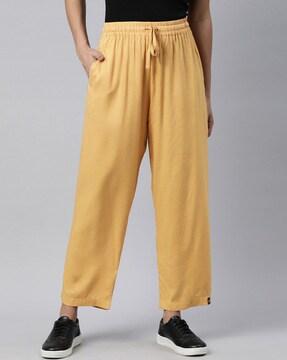 solid wide leg pants