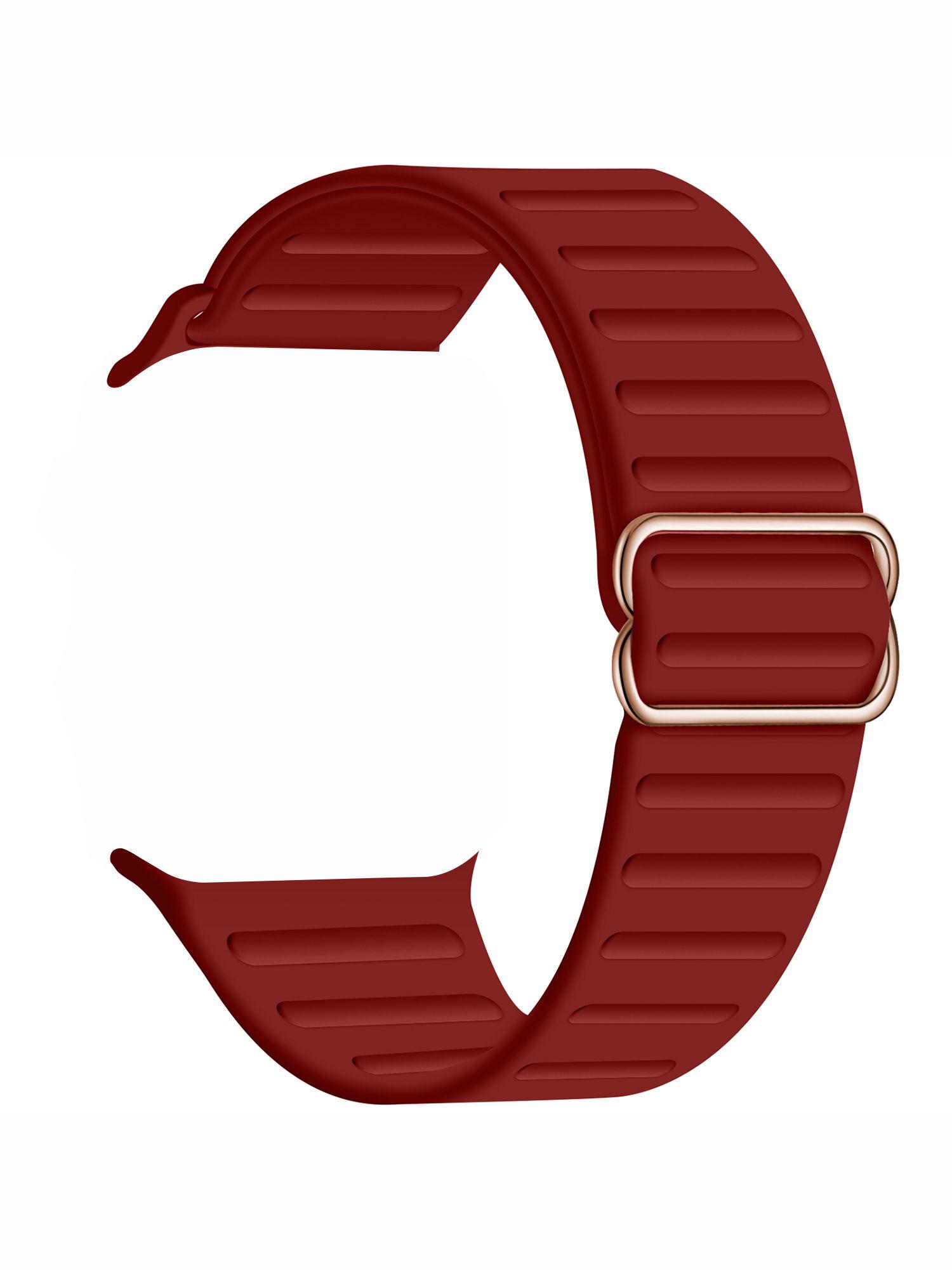 solid wine apple watch strap