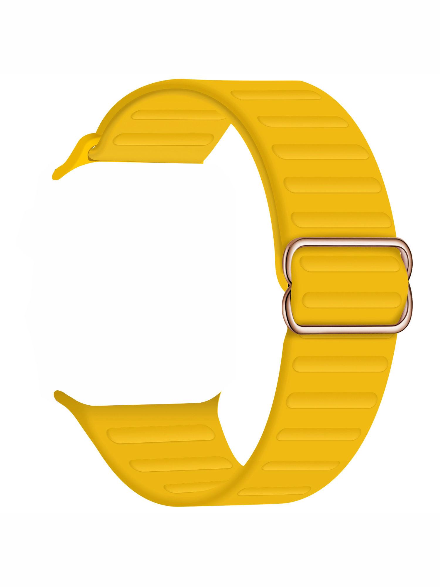 solid yellow apple watch strap