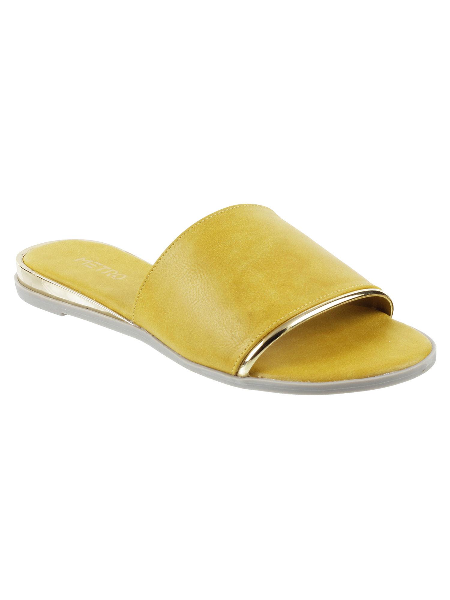 solid yellow flats