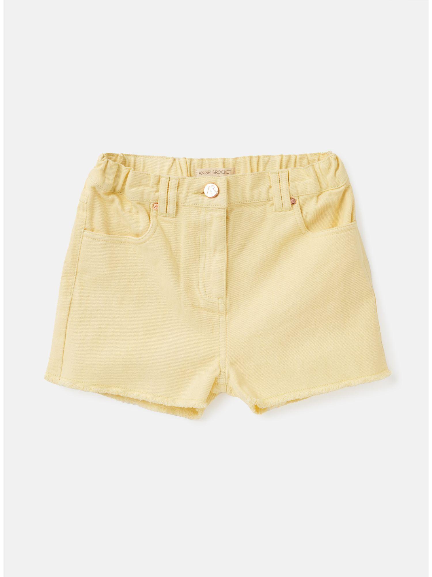 solid yellow shorts