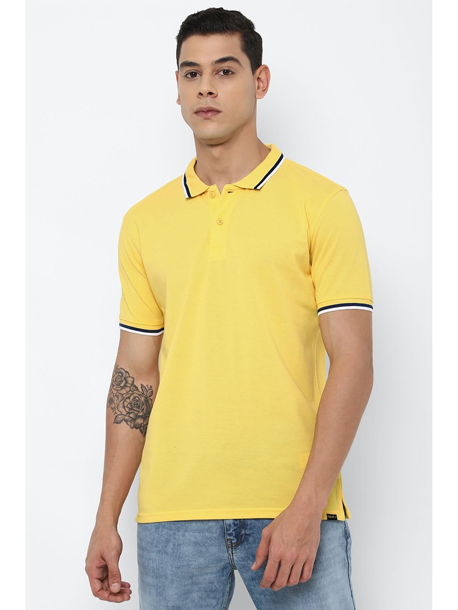 solid yellow solid tshirts
