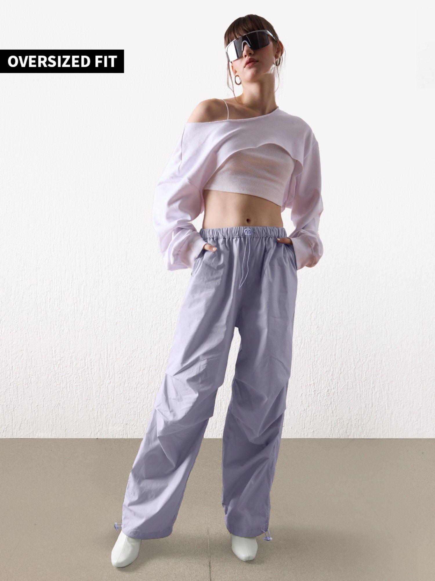 solids- purple women joggers