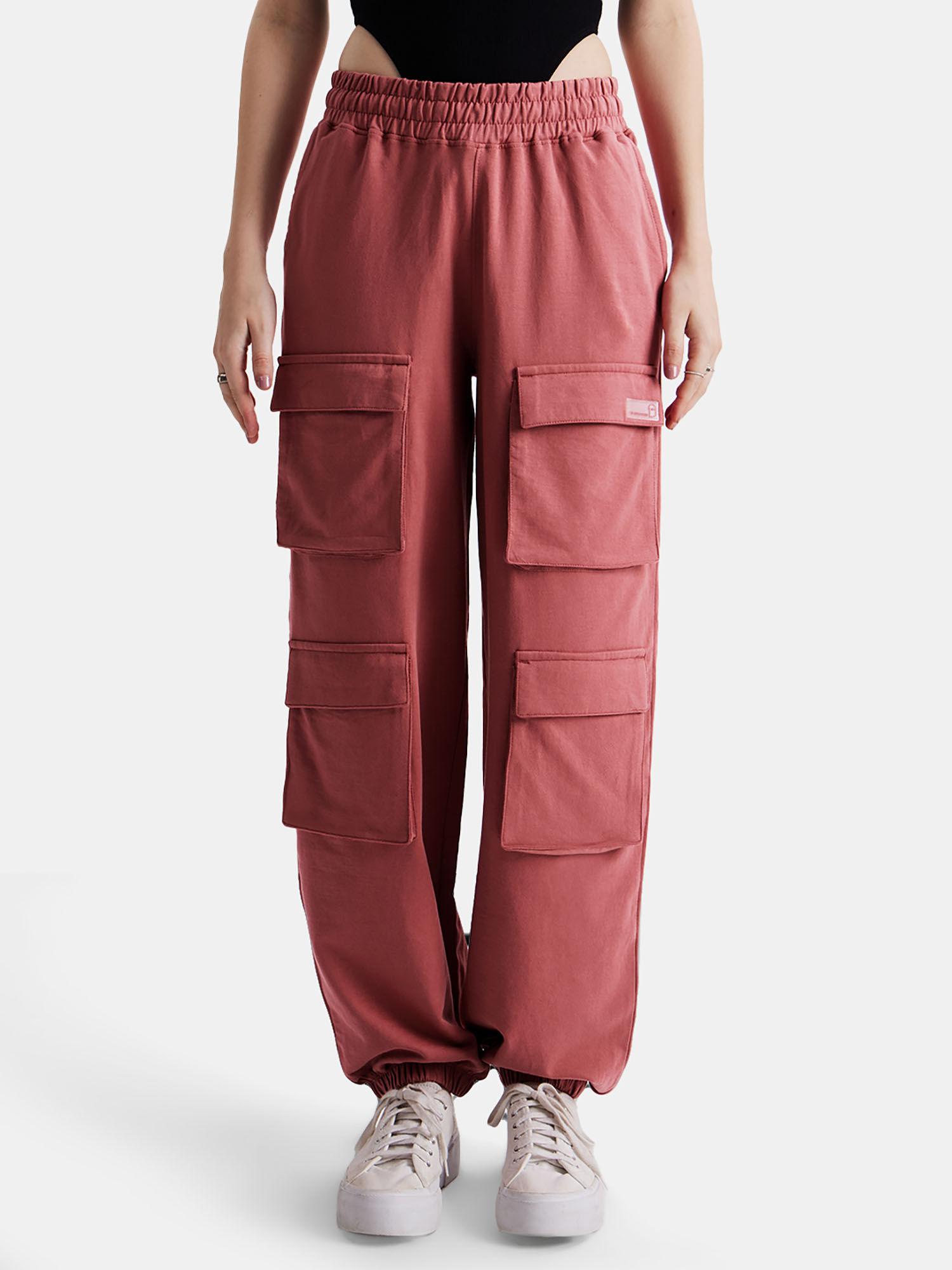 solids ginger (utility) women cargo joggers