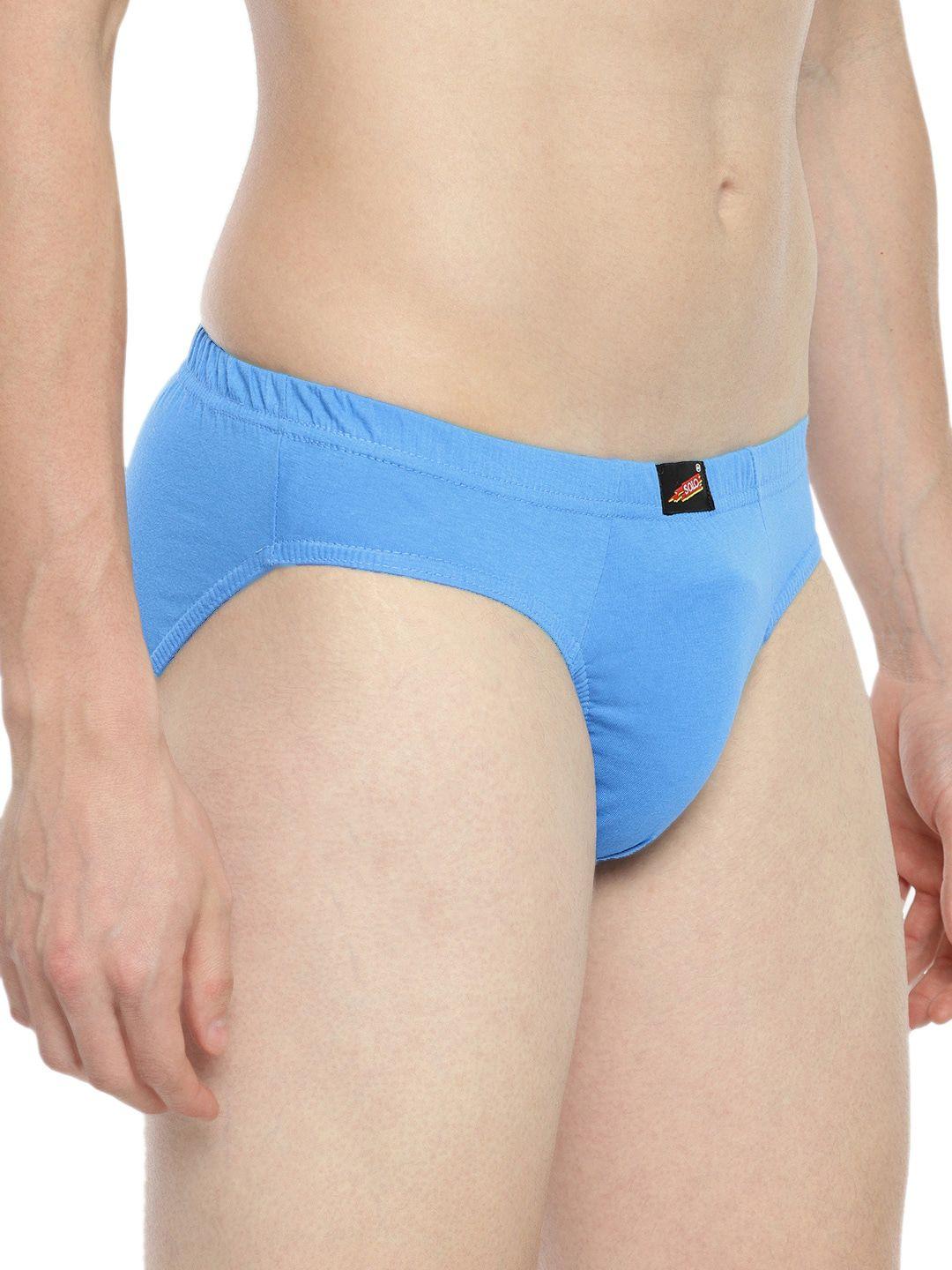 solo men mid-rise cotton brief virgin-skyblue-75