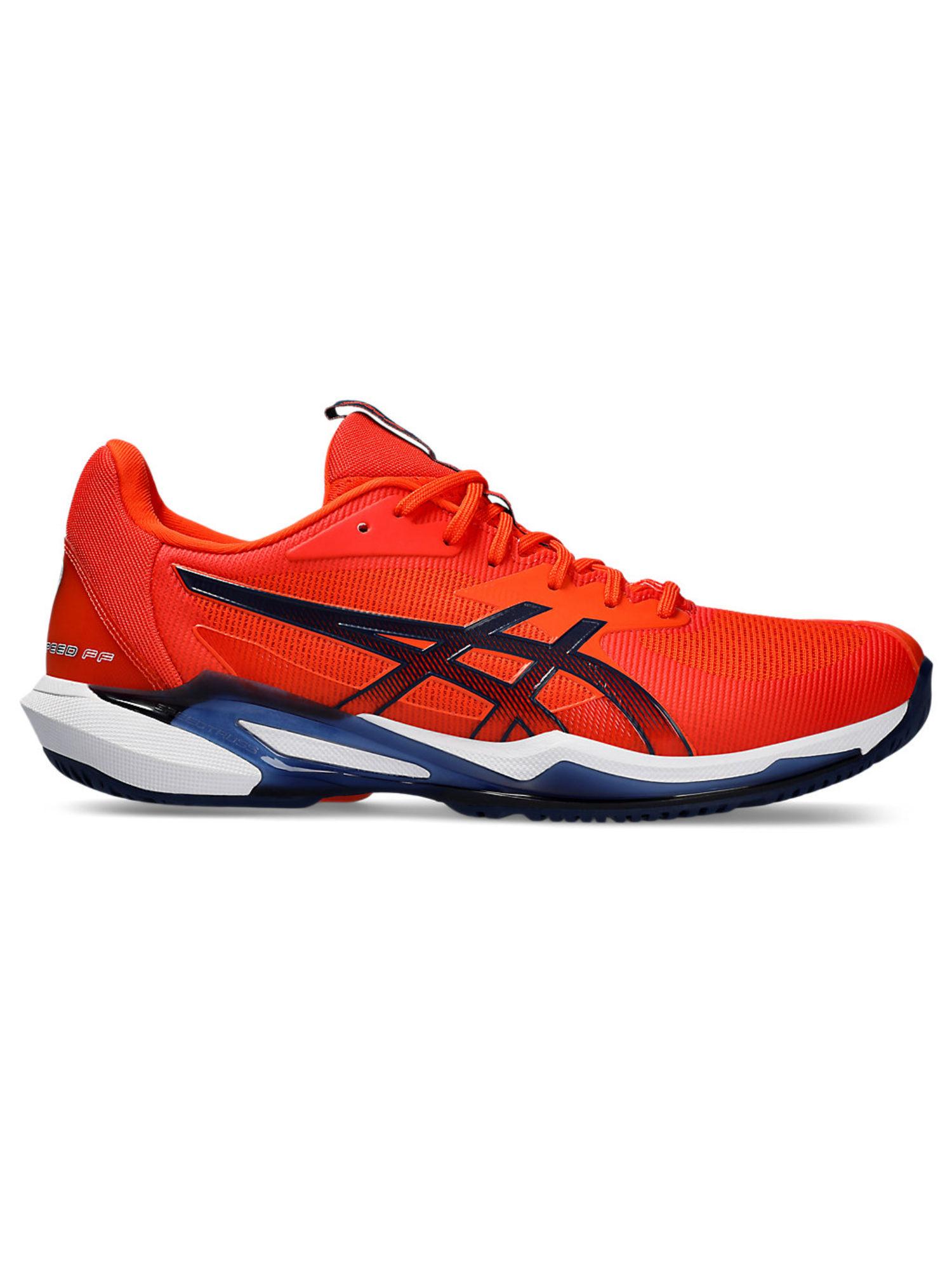 solution speed ff 3 orange men tennis shoes