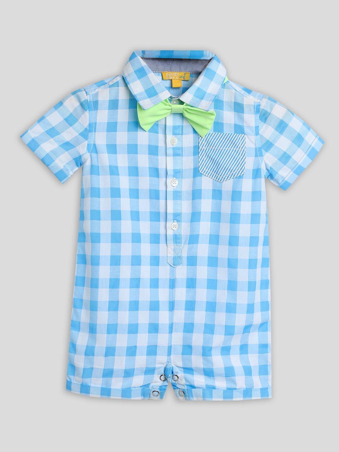 somersault-infant-boys-checked-rompers