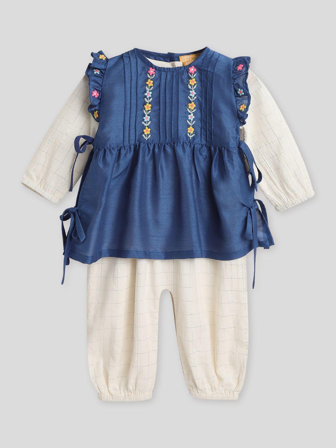 somersault-infants-girls-embroidered-romper-with-apron-dress