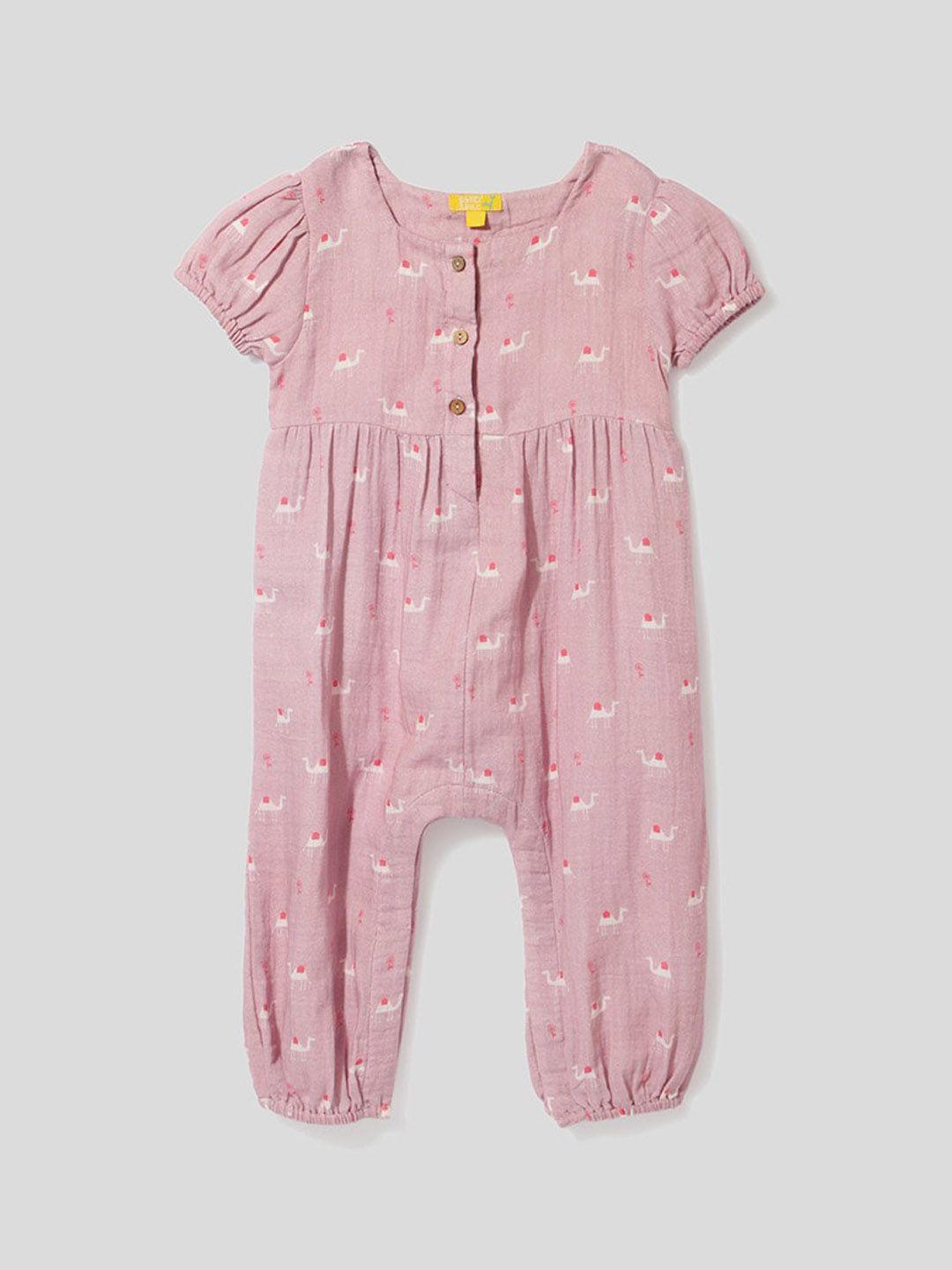 somersault-infants-girls-printed-pure-cotton-rompers