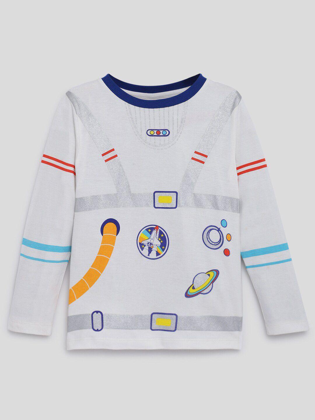 somersault boys astrosuit printed pure cotton t-shirt