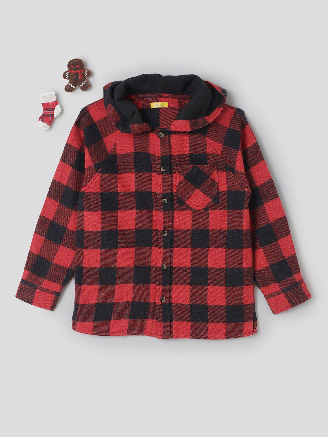 somersault boys buffalo checks opaque checked casual shirt