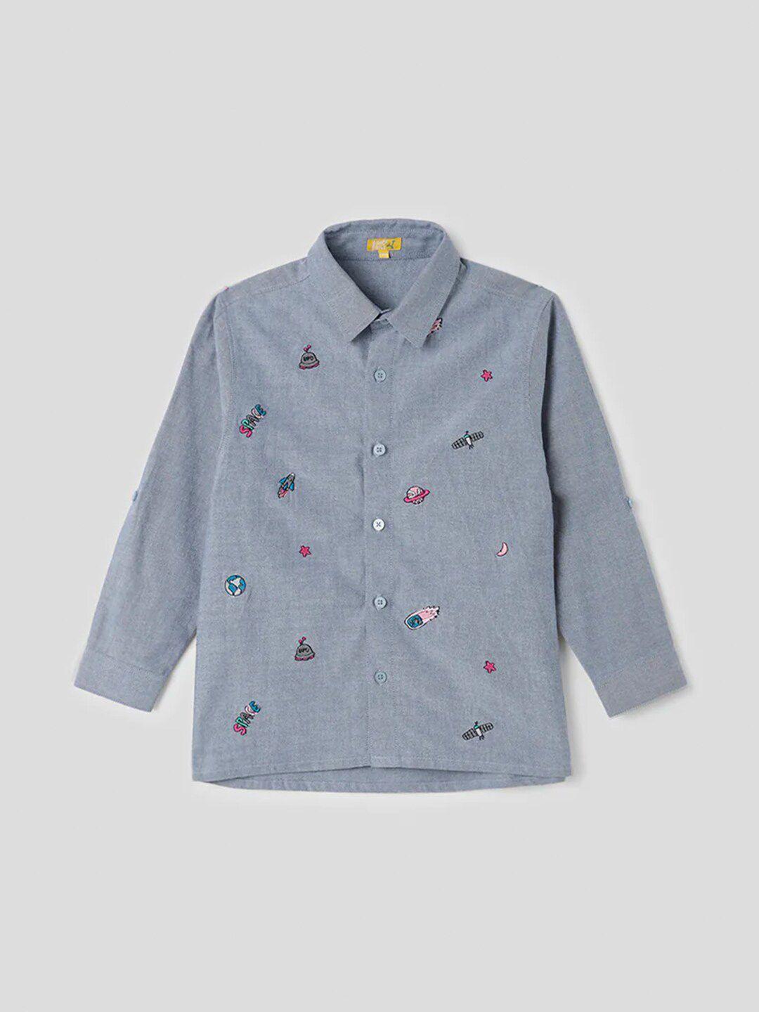 somersault boys opaque casual shirt