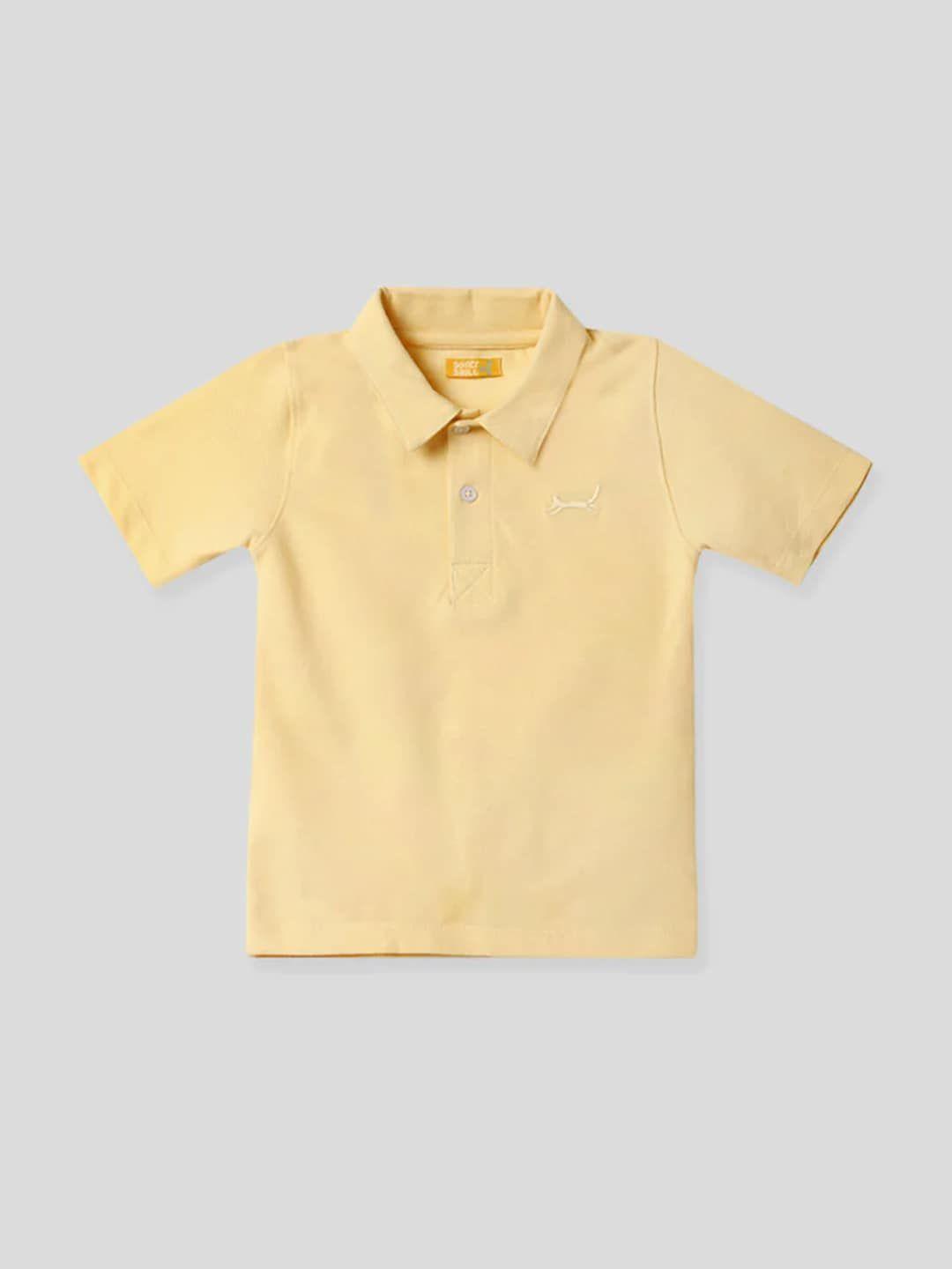 somersault boys polo collar short sleeves cotton t-shirt
