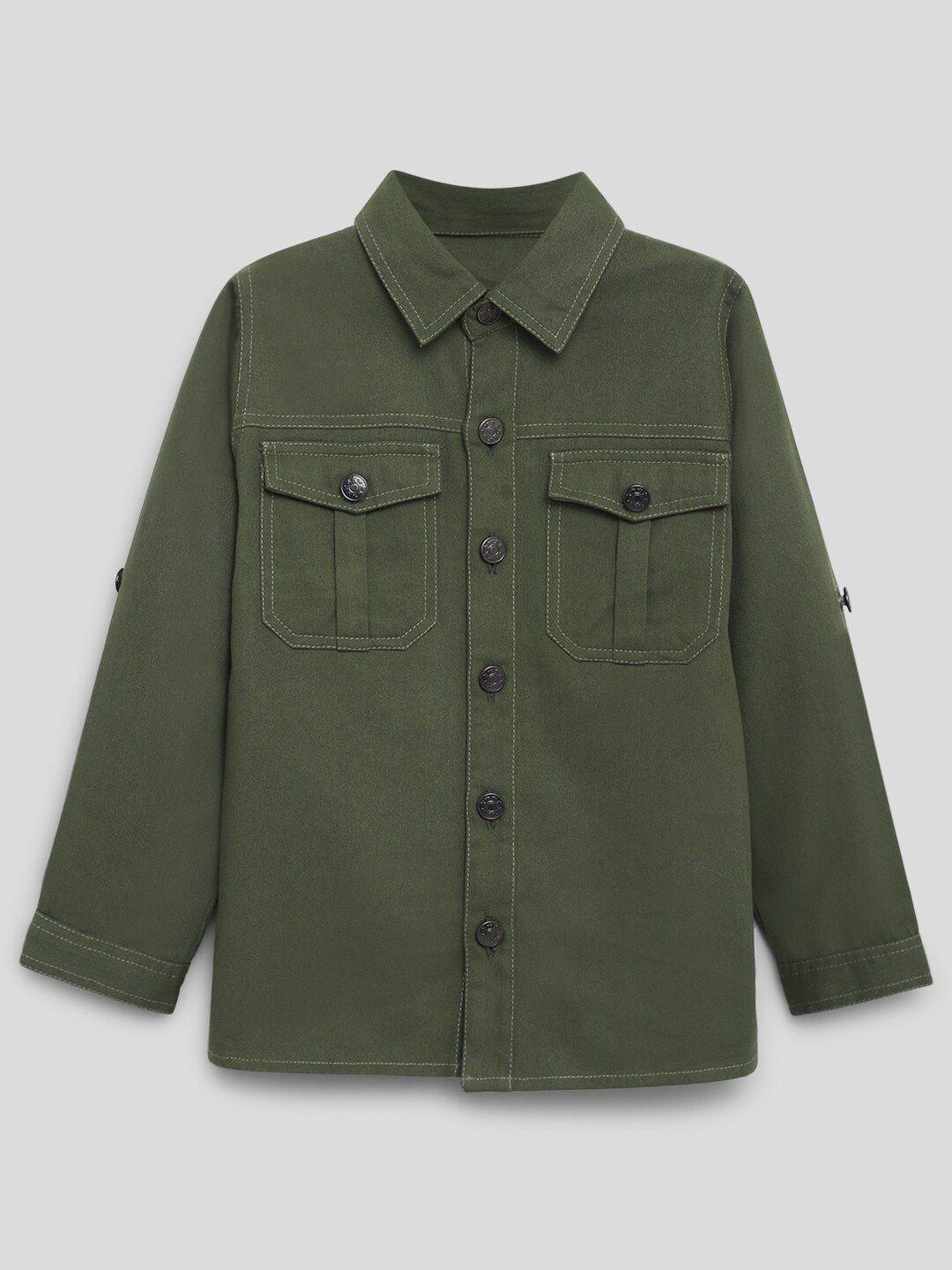 somersault boys straight twill pure cotton shacket