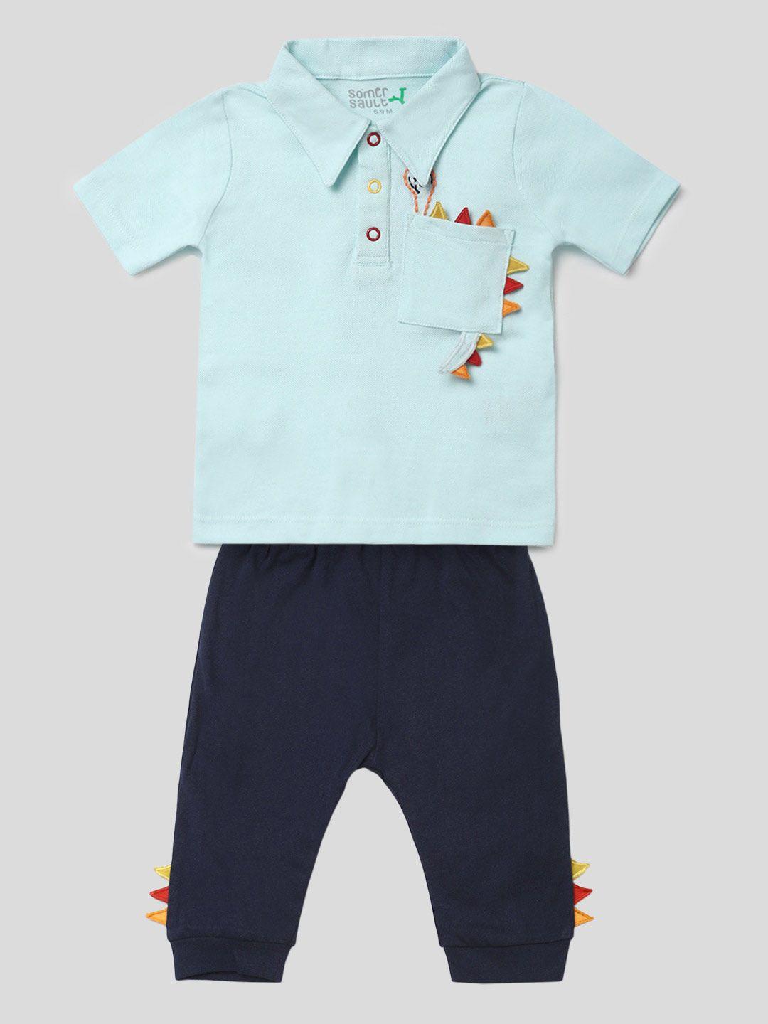 somersault infant boys pure cotton t-shirt with trousers