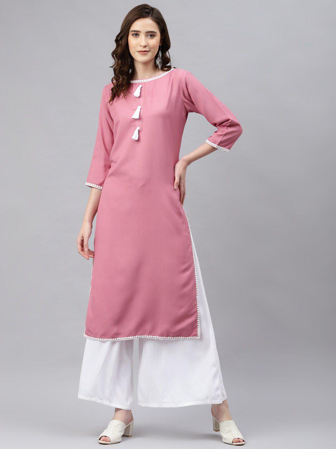 somras women pink kurta