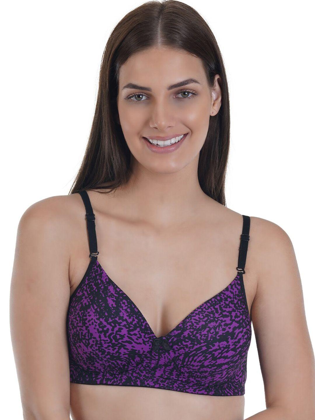 sona abstract printed non padded medium coverage everyday bra with all day comfort