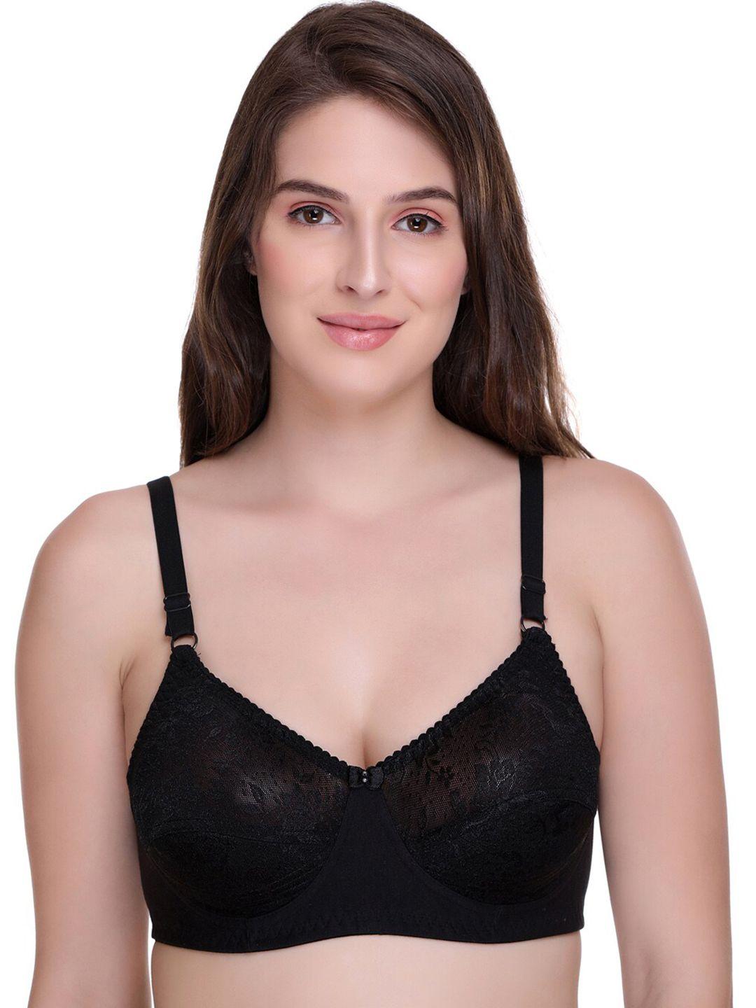 sona floral self design medium coverage all day comfort bralette bra