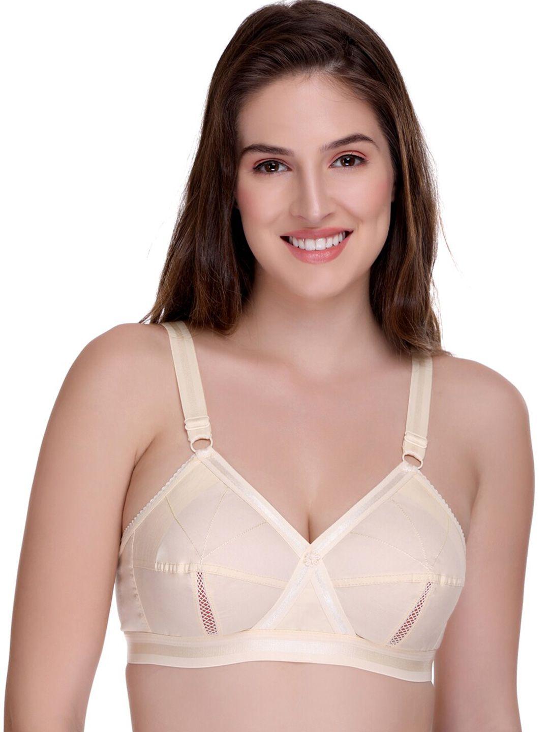 sona full coverage non-wired non padded cotton everyday bra with all day comfort