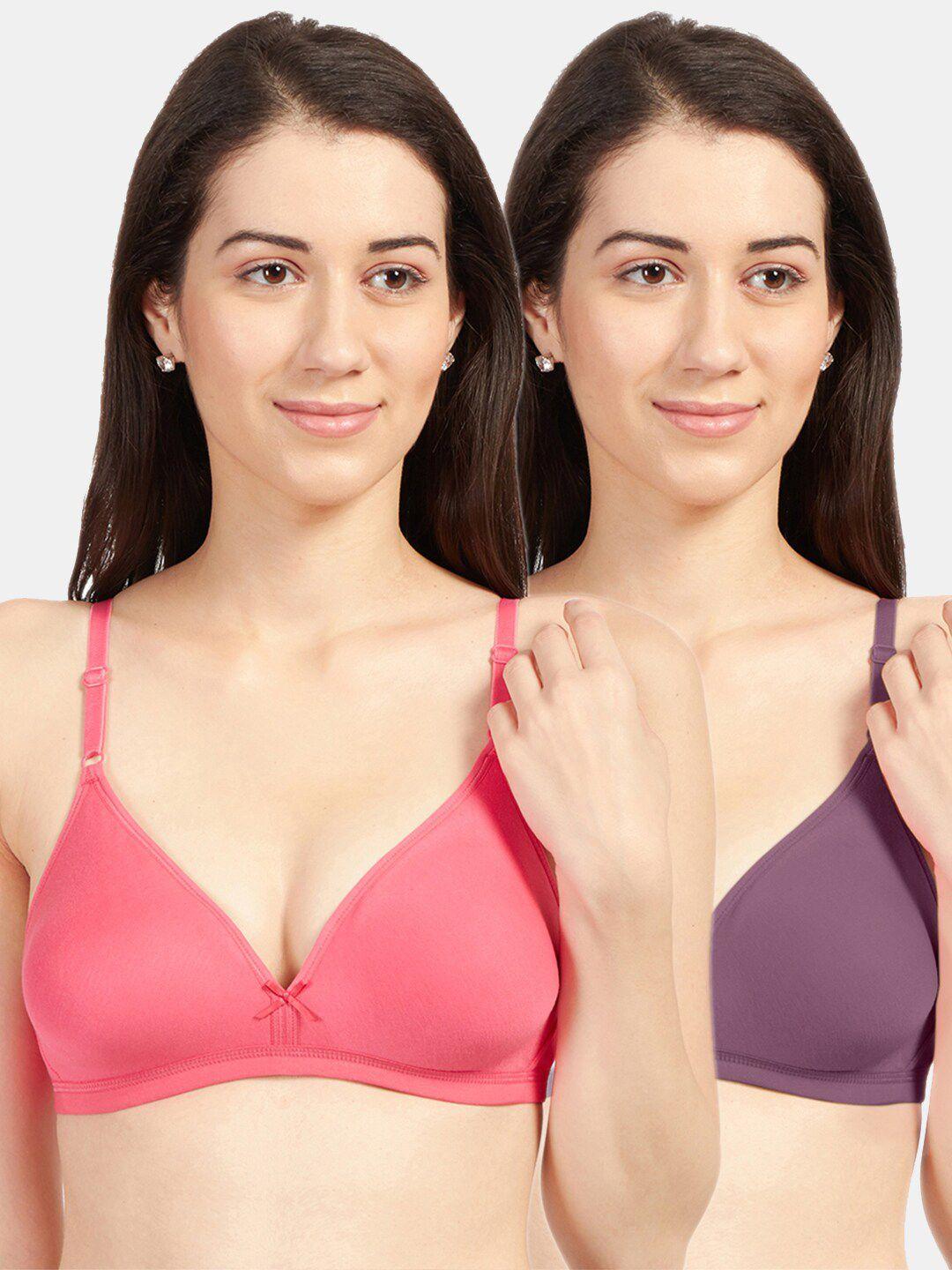 sonari pack of 2 assorted everyday bras - non padded