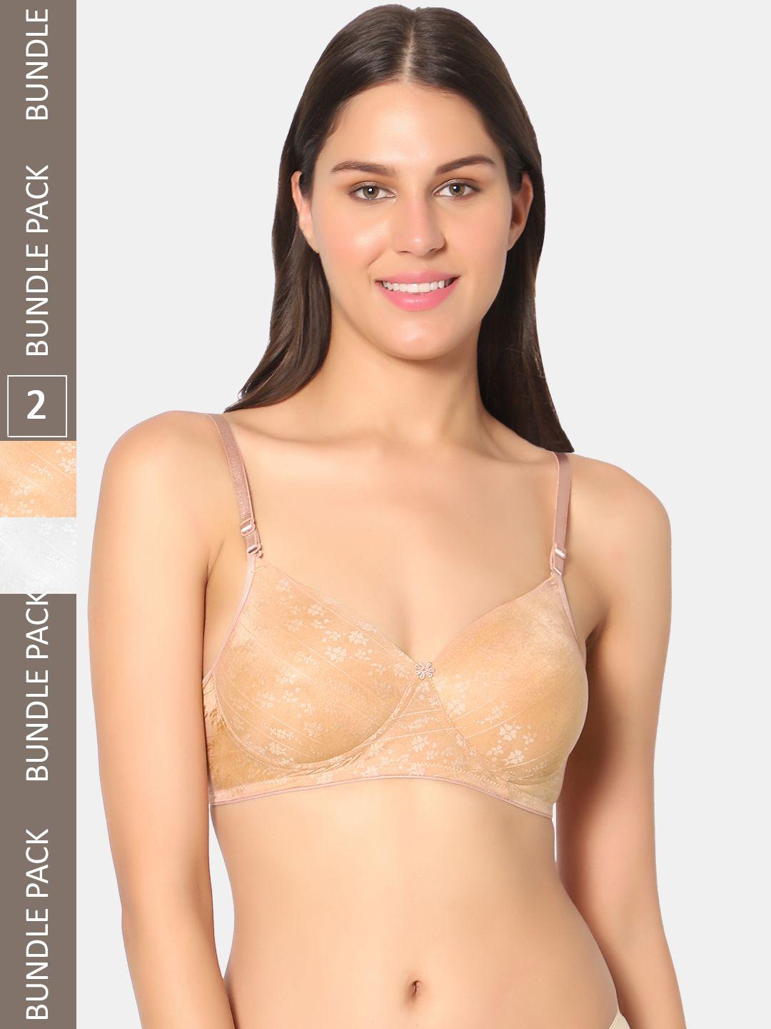 sonari pack of 2 floral lightly padded bra