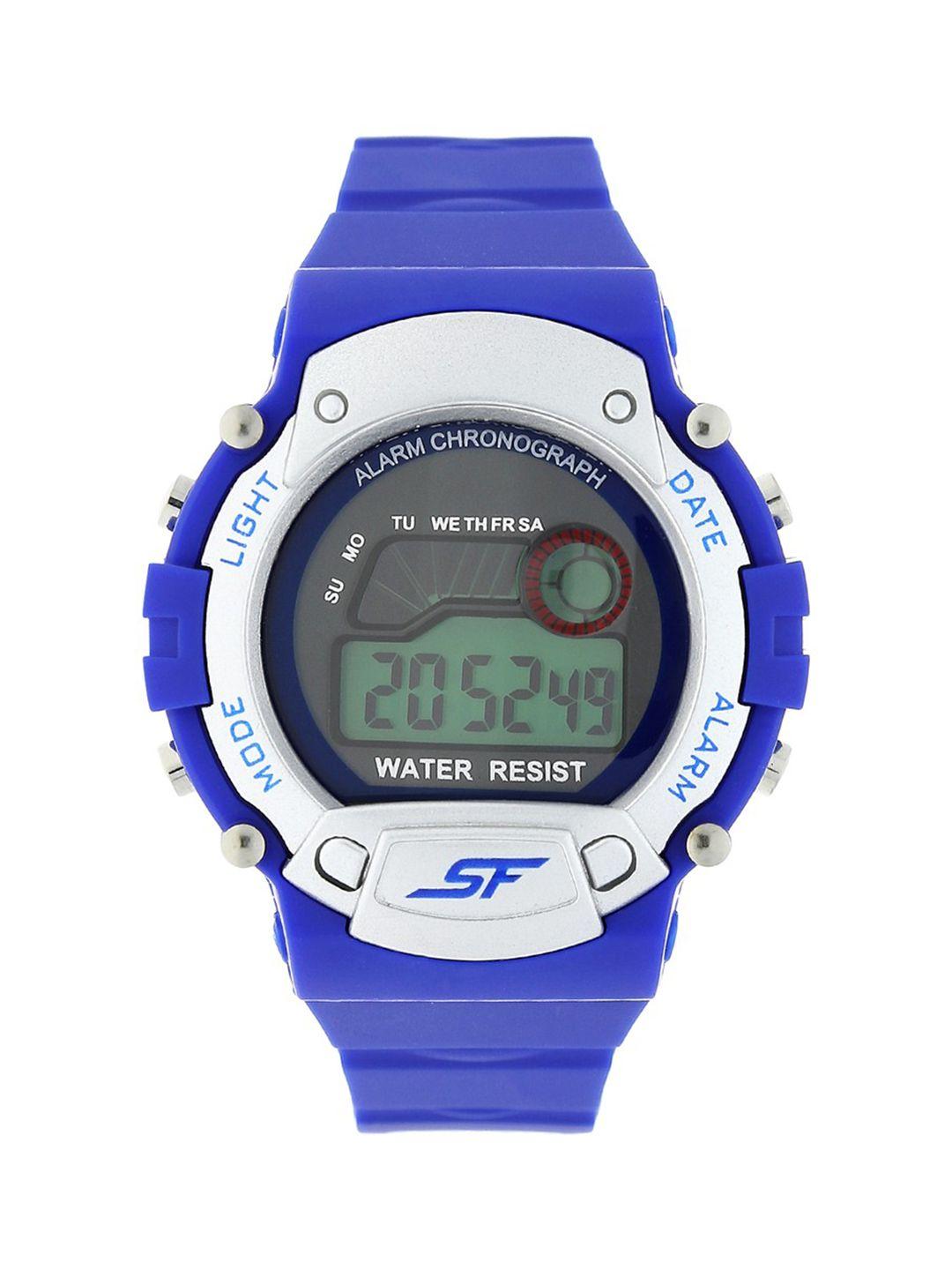 sonata men blue digital watch