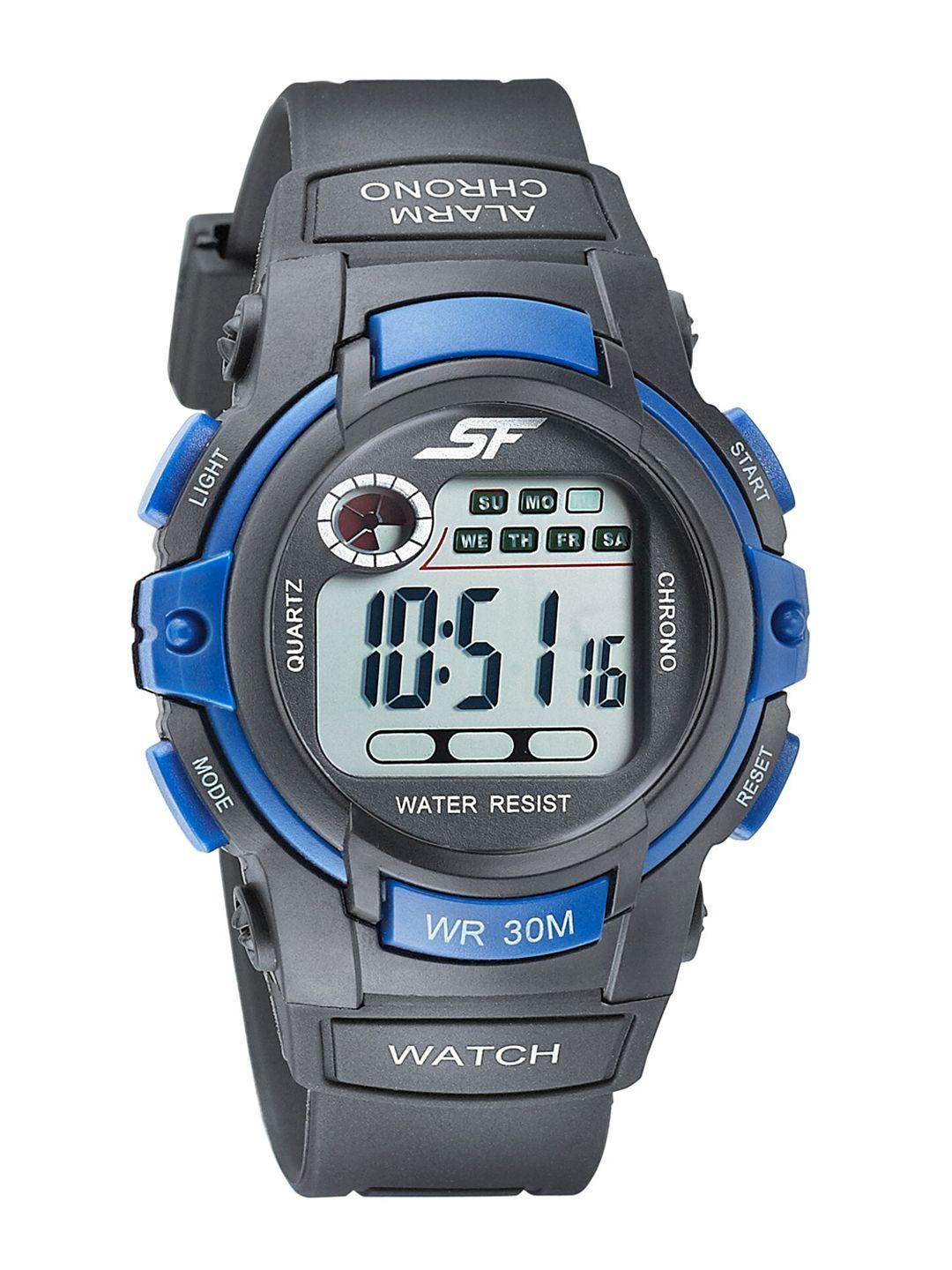 sonata men grey digital watch 77110pp03