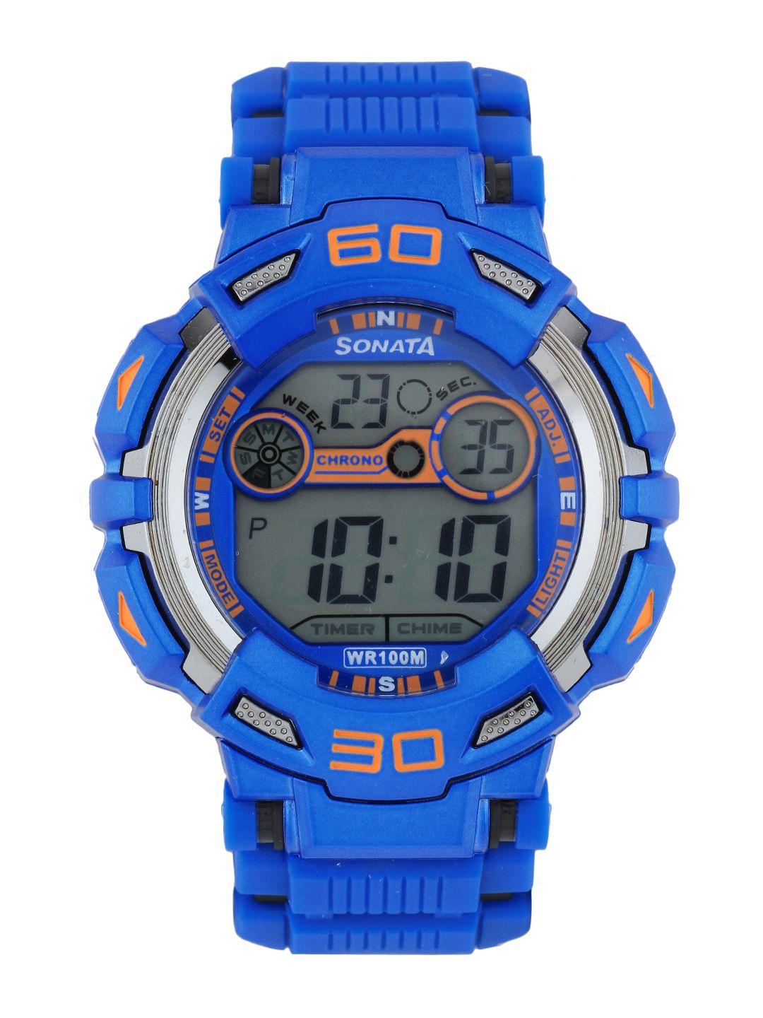 sonata men ocean series ii digital watch 77009pp04j