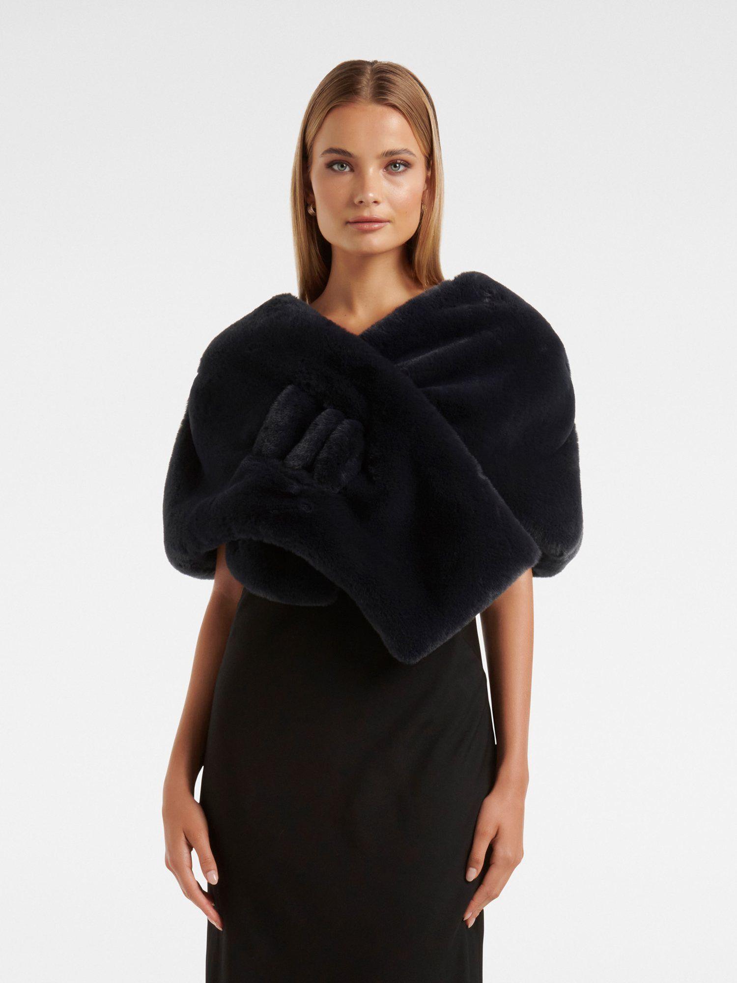 sophia faux fur wrap