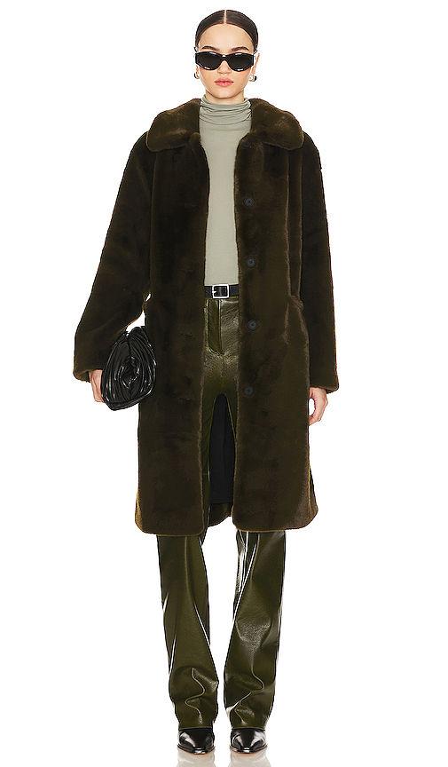 sora faux fur coat