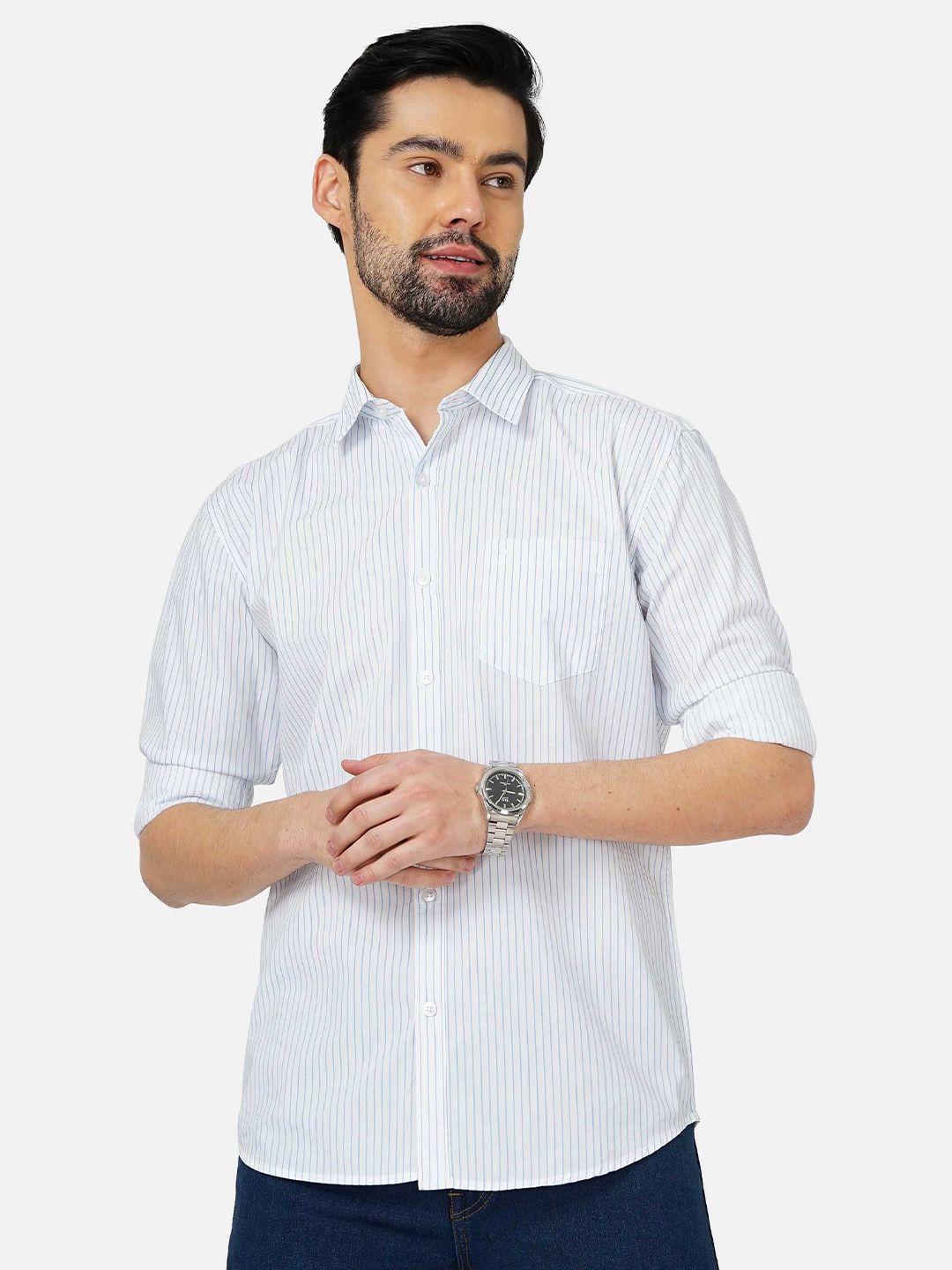 soratia men striped slim fit casual cotton shirt