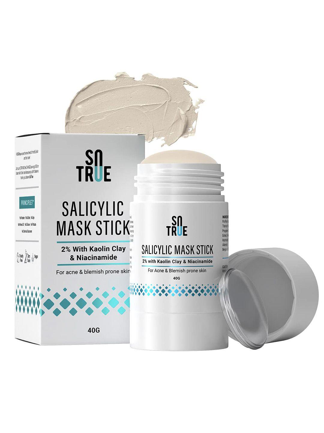 sotrue 2% salicylic acid face mask stick with kaolin clay