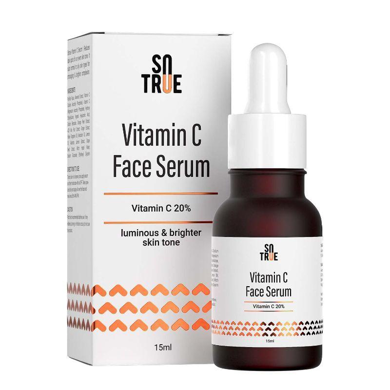 sotrue 20% vitamin c face serum with hyaluronic acid for clear skin & collagen boost