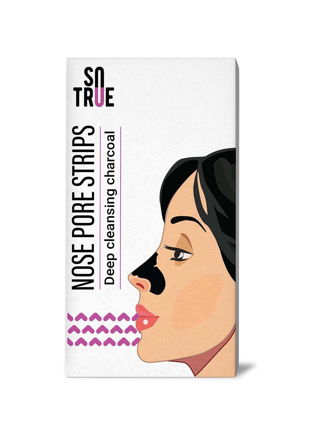 sotrue charcoal nose pore deep cleansing strips - blackheads & whiteheads removal