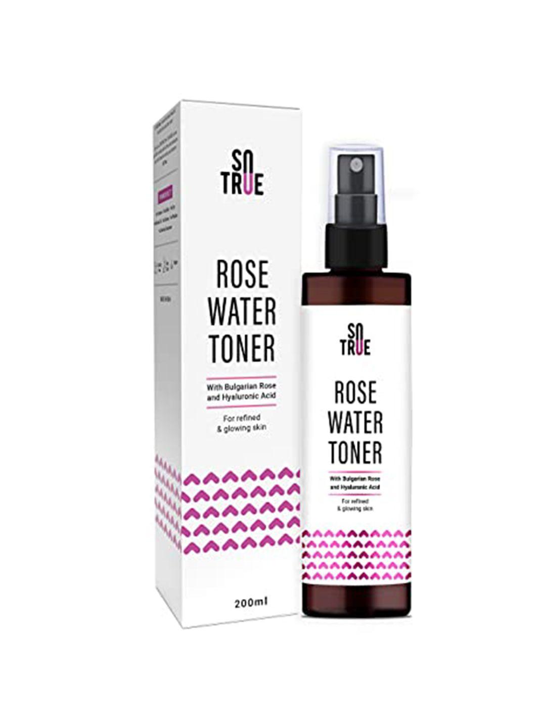 sotrue rose water alcohol-free face toner with bulgarian rose & hyaluronic acid - 200ml