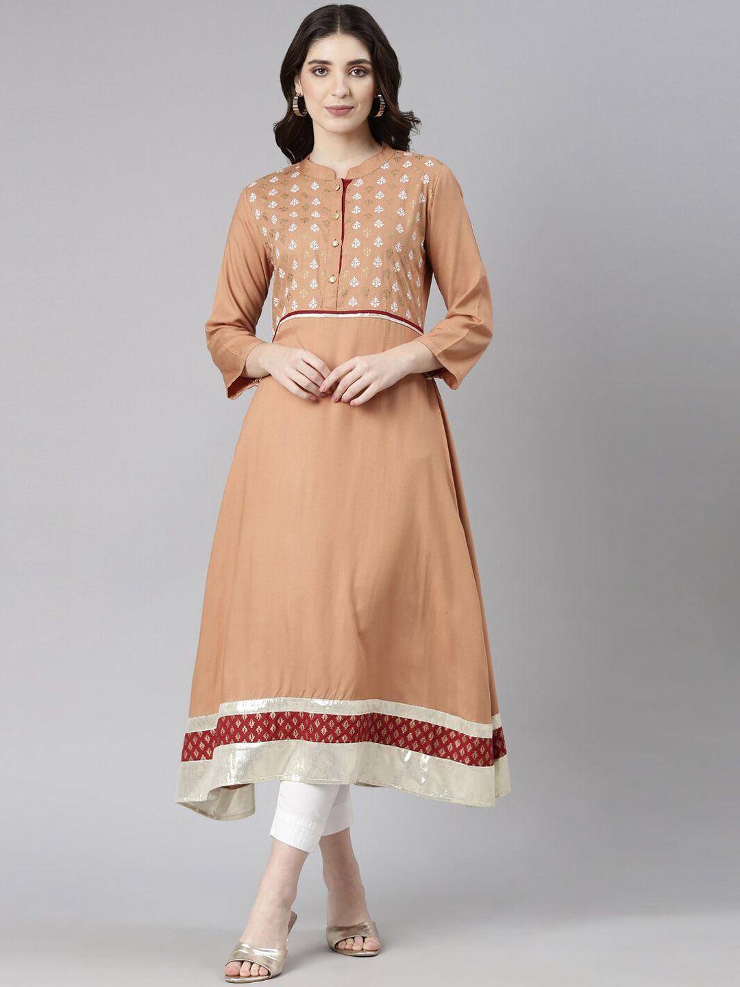 souchii ethnic motifs yoke design thread work gotta patti anarkali kurta