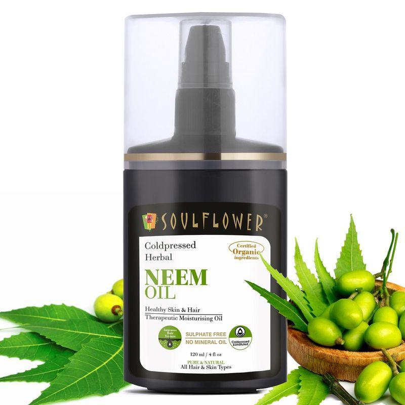 soulflower neem oil healthy skin & hair moisturising coldpressed