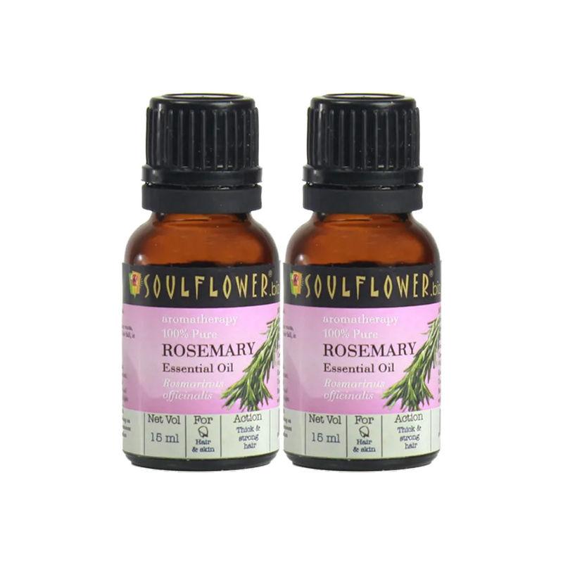 soulflower rosemary oil healthy hair & shiny skin pure combo