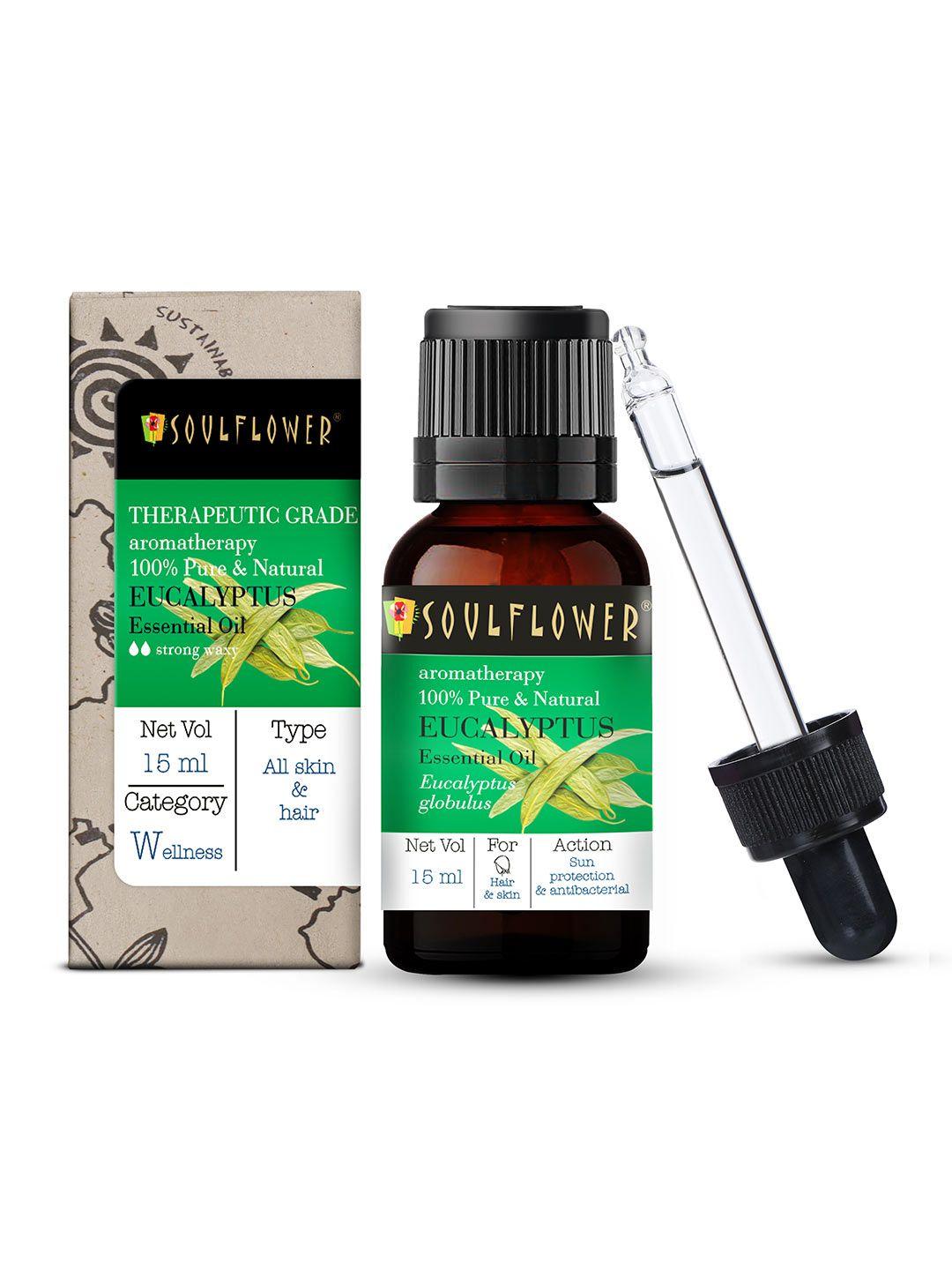 soulflower eucalyptus/nilgiri essential oil for steam inhaler - camphor family premium oil