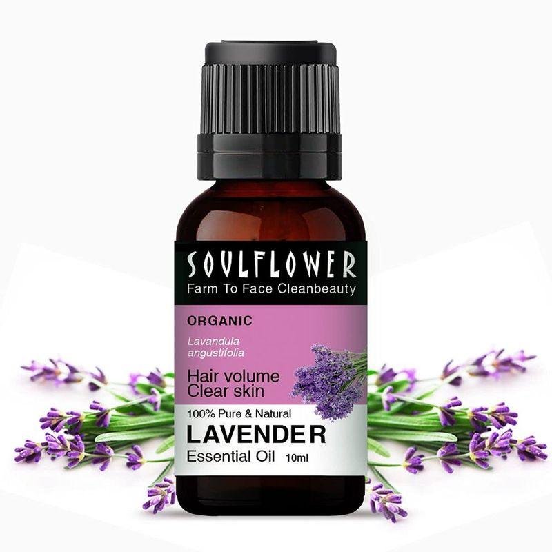 soulflower stress relief & relaxing lavender essential oil for better sleep, hair growth, skin care